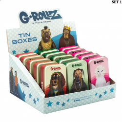 G-ROLLZ | Pets Rock - Medium Storage Boxes - 15pcs 4.5 x 2.5 x 1in [PR3351]